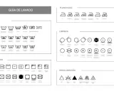 Guía de lavado con símbolos de lavadora, planchado, limpieza y decoloración. Instrucciones visuales para el cuidado de la ropa.