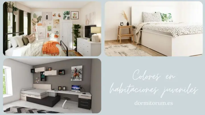 Inspiración para adolescentes pintar habitación juvenil: camas, escritorios y decoración moderna.